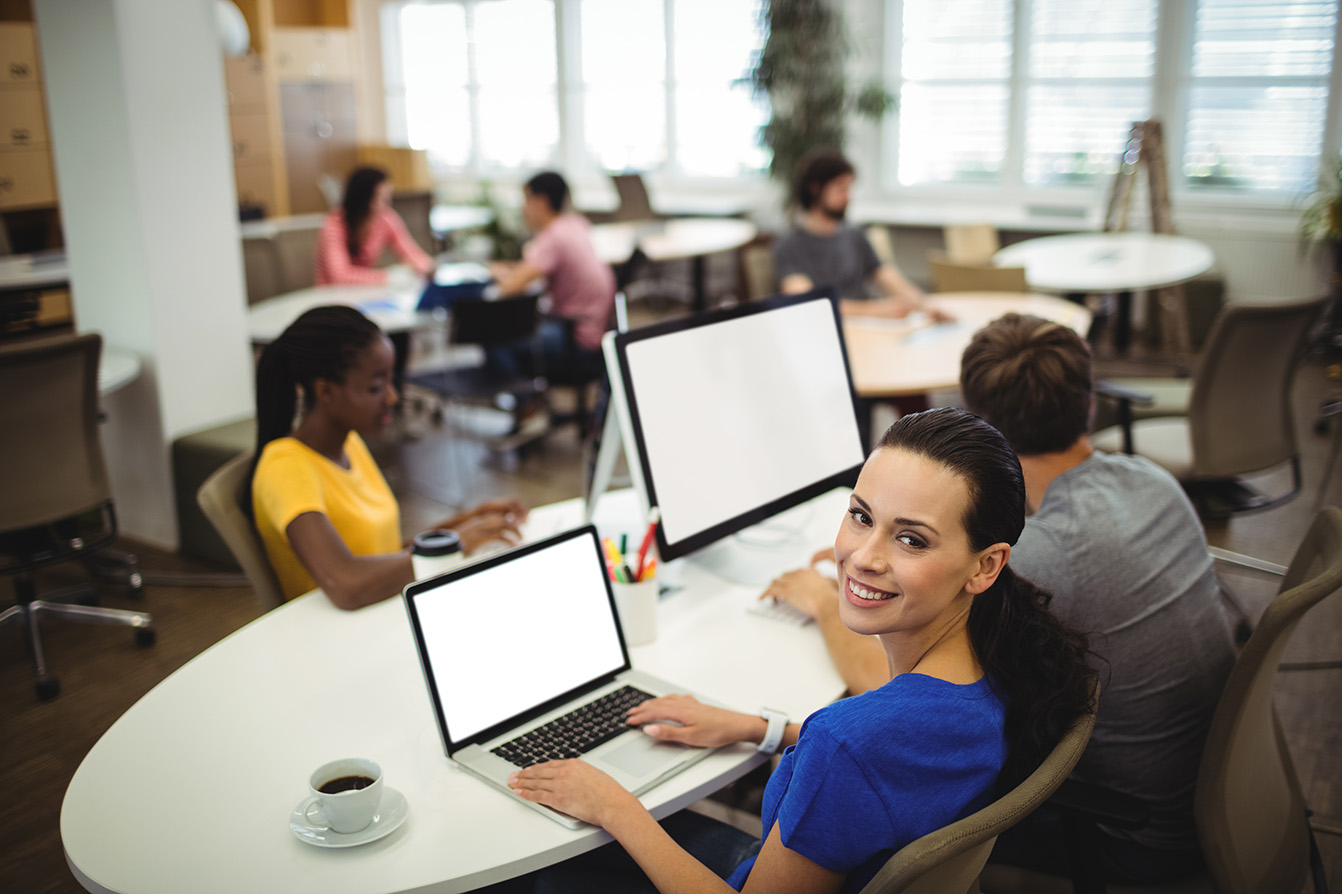 Business team using a dedicated Wavetree internet connection